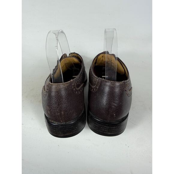 Cole Haan Oxford Dress Shoes Men\'s 9.5 Brown Leather Wing Tip Lace Up Casual main image 7